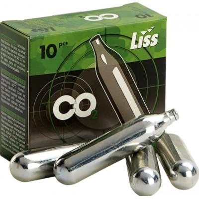 Баллон газовый Liss CO2 12 г (10 шт/уп) для пневматического оружия - изображение 2