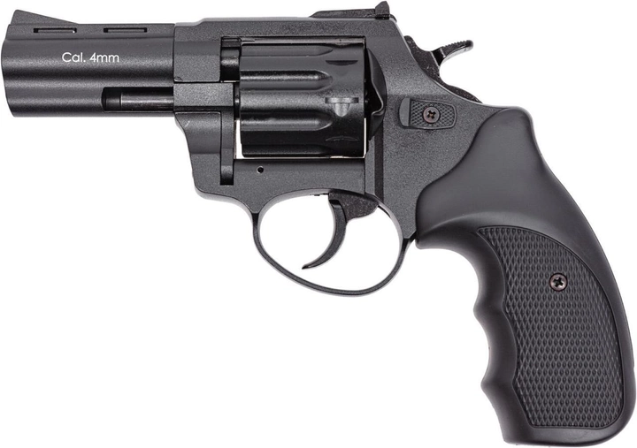 Револьвер под патрон Флобера Stalker S 3", 4 мм (барабан силумин; корпус металл; рукоять пластик) - изображение 1