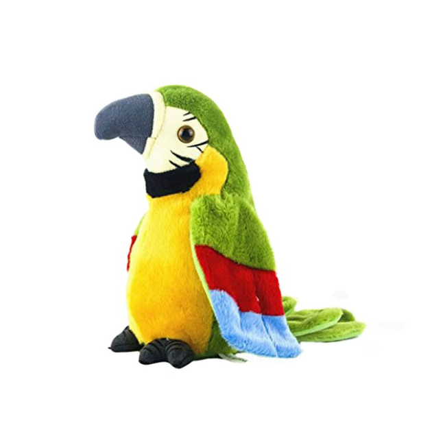 Интерактивная игрушка говорящий Попугай Parrot Talking Зеленый – фото ...