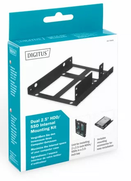 Kieszeń na dysk Digitus 2x 2,5" SSD/HDD (DA-70431) - obraz 6