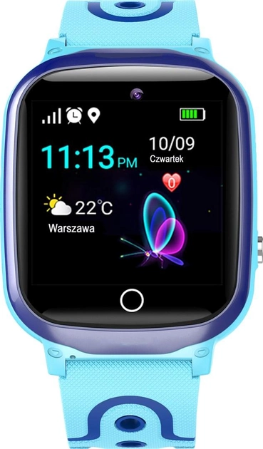 Smartwatch dziecięcy z GPS GOGPS ME K17 Blue (K17BL) - obraz 1