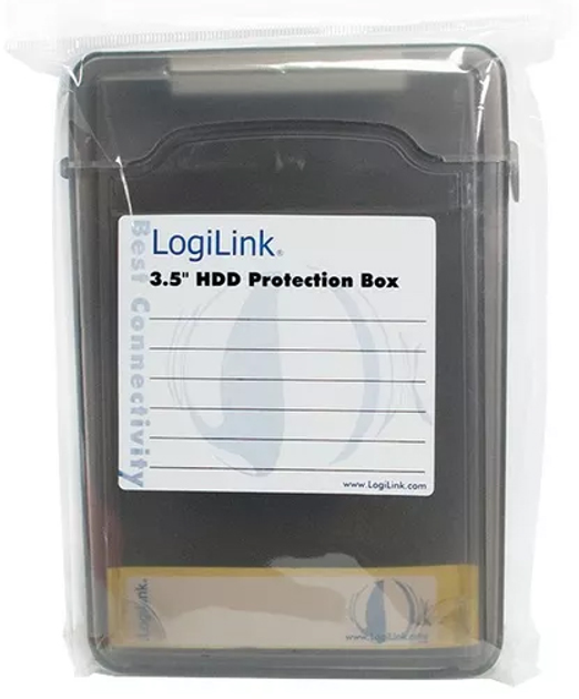 Pudełko ochronne LogiLink na HDD 3.5 Czarne (UA0133B) - obraz 2