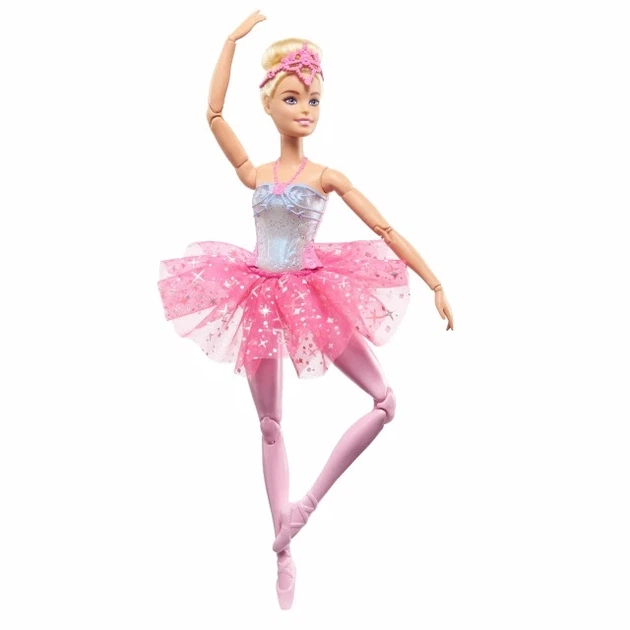 Lalka Blondynka Baletnica Barbie Magiczne światełka (194735112241) - obraz 2