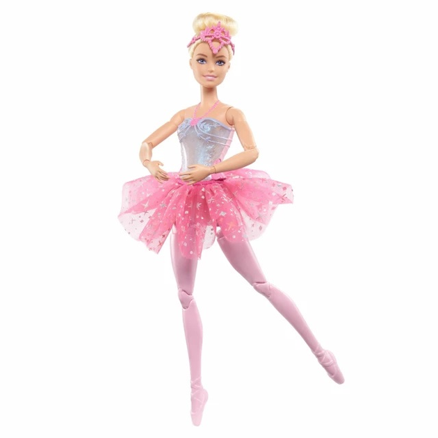 Lalka Blondynka Baletnica Barbie Magiczne światełka (194735112241) - obraz 4