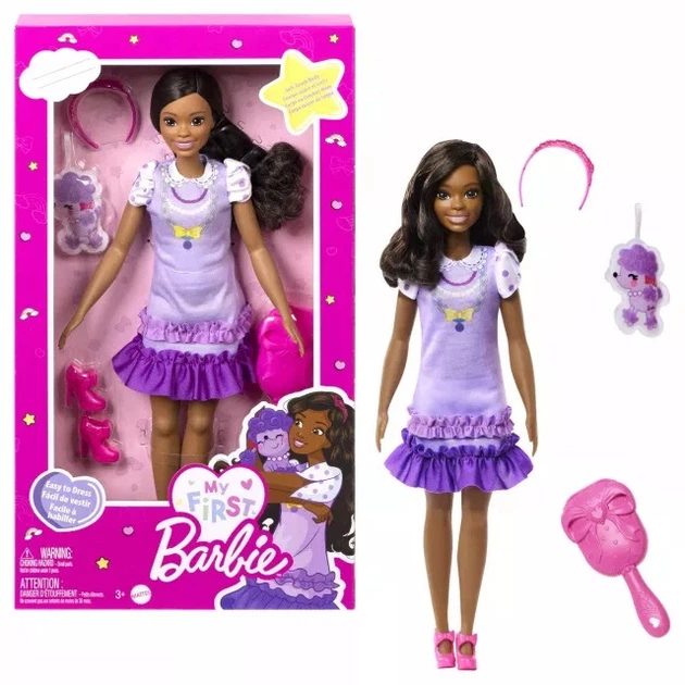 Lalka + piesek Barbie Moja Pierwsza Barbie „Brooklyn” (194735114535) - obraz 7