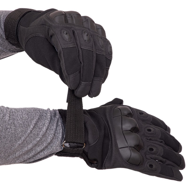 Рукавички тактичні із закритими пальцями SP-Sport BC-8792 колір: Чорний, розмір: XL - изображение 2