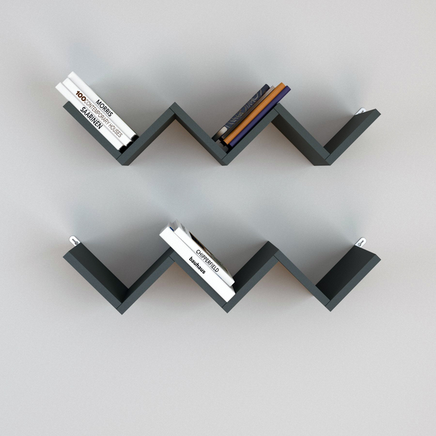 Полочка навесная Oslo 47х45х15 см Антрацит – фото, отзывы ...