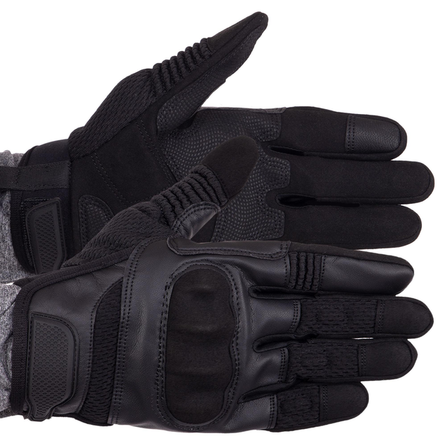 Перчатки тактичні із закритими пальцями Military Rangers BC-9877 колір: Чорний, розмір: L - зображення 1