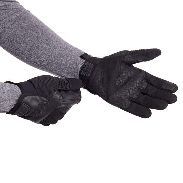 Тактичні рукавички із закритими пальцями Military Rangers BC-9877 колір: Чорний, розмір: XL - изображение 2