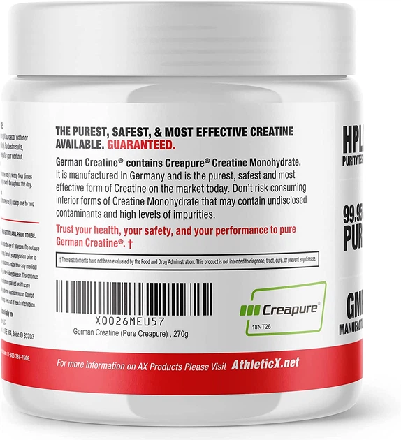 Креатин Athletic Xtreme German Creatine 270 г - изображение 2