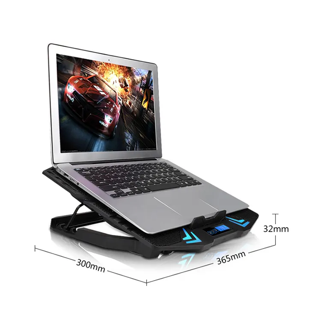 Подставка для ноутбука с охлаждением VHG K8 Laptop Cooling Pad, Black - Фото 6 Подставка для ноутбука с охлаждением VHG K8 Laptop Cooling Pad, Black - изображение 6