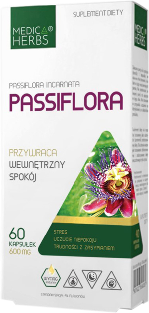 Suplement diety Medica Herbs Passiflora 60 kapsułek (5907622656293) - obraz 1