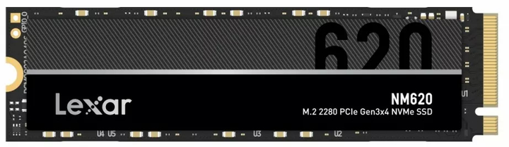Dysk SSD Lexar NM620 256 GB NVMe M.2 2280 PCIe 3.0 x4 3D NAND (TLC) (LNM620X256G-RNNNG) - obraz 1