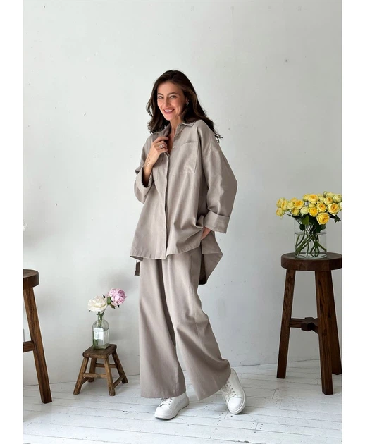 Штани бавовняно-лляні Корда L-XL - зображення 4
