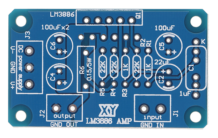Печатная плата для сборки усилителя на базе LM3886 PCB DIY - Фото 2 Печатная плата для сборки усилителя на базе LM3886 PCB DIY - изображение 2