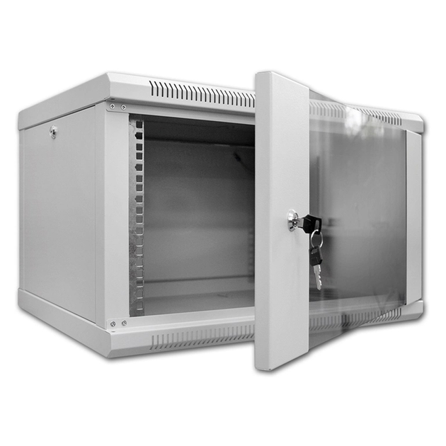 Шкаф серверный SteelNet 4U 600 x 350 для сетевого оборудования (стекло ...