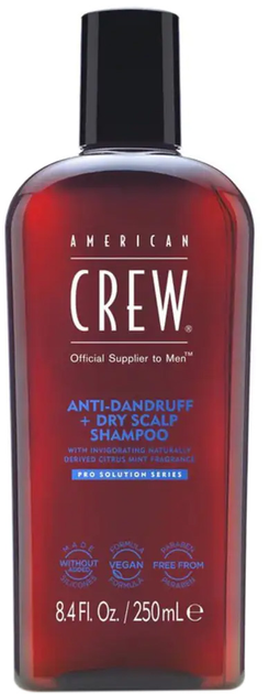 American Crew Szampon przeciwłupieżowy + sucha skóra głowy 250 ml (8432225131887) - obraz 1
