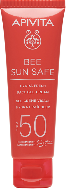 Сонцезахисний гель-крем для обличчя Apivita Bee Sun Safe SPF50 50 мл (5201279080167) - зображення 1