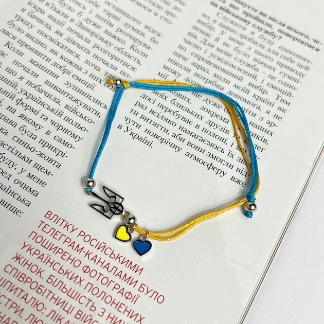 Серебряный браслет с емаллю, вес изделия 1,76 гр (2137719) - изображение 4