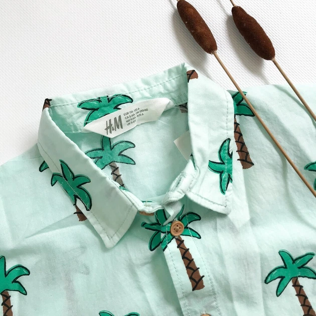 Сорочка H&M 116 см різнокольоровий артикул Л452 - Фото 2 Сорочка H&M 116 см різнокольоровий артикул Л452 - зображення 2