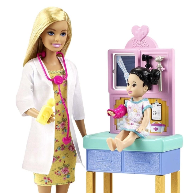 Ігровий набір із лялькою Barbie Кар'єра Педіатрині GTN51 (887961918625) - зображення 2