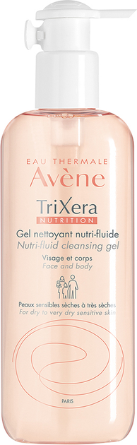 Avene TriXera Nutrition żel oczyszczający do skóry suchej twarzy i ciała 400 ml (3282770074710) - obraz 1