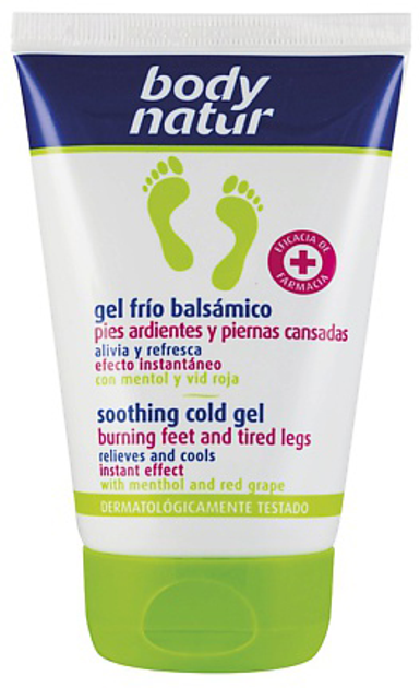 Chłodzący krem do nóg przeciw zmęczeniu Body Natur Cold Gel for tired legs & feet kojący 100 ml (8414719400211) - obraz 1