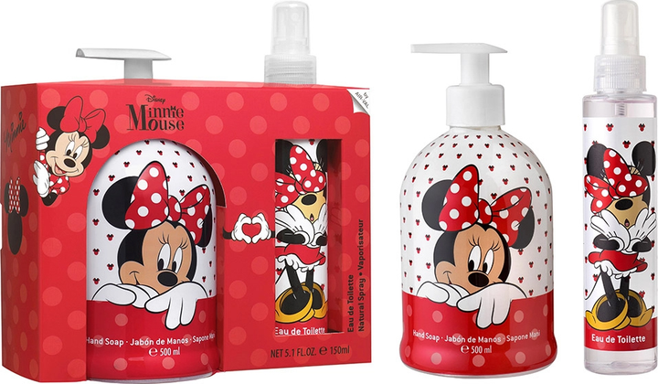 Zestaw dla dzieci Air-Val Minnie Woda toaletowa 150 ml + Mydło w płynie 500 ml (8411114089560) - obraz 1