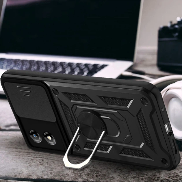 Чехол для смартфона Motorola Moto E13 BeCover Military Black (BC_709101) - Фото 4 Чехол для смартфона Motorola Moto E13 BeCover Military Black (BC_709101) - изображение 4