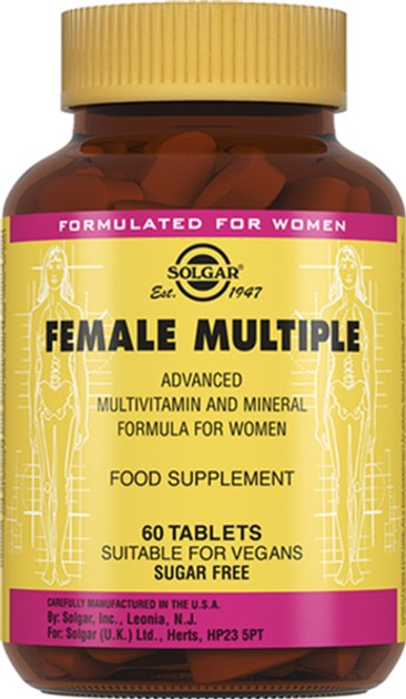 Kompleks witamin Solgar dla kobiet, 60 tabletek (0033984010741) - obraz 1