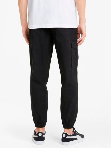 Spodnie dresowe męskie Puma Cotton Classic Twill 599805-01 L Czarne (4063697463882) - obraz 2