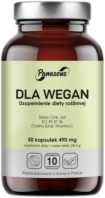 Panaseus Dla Wegan 50 kapsułek (5904194061708) - obraz 1