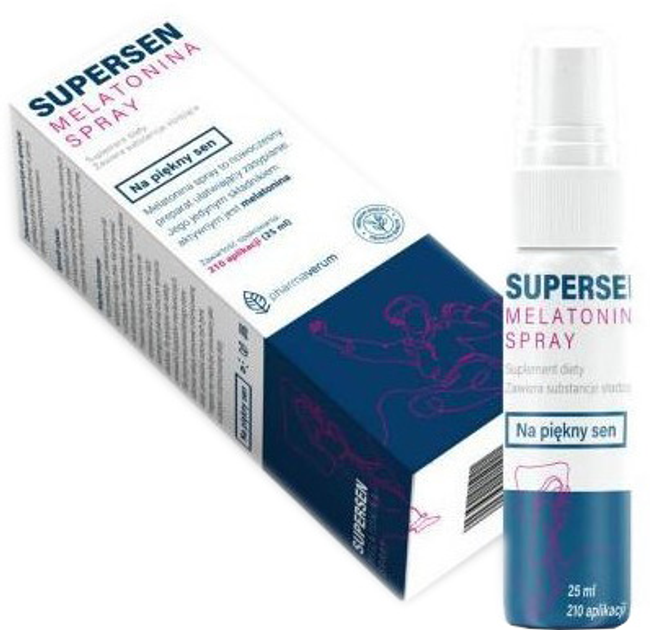 Pharmaverum Supersen Melatonina Spray 25 ml (5903641915021) - obraz 1