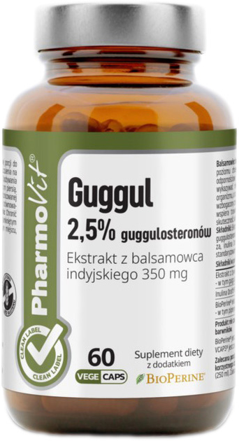 Suplement diety Pharmovit Guggul 2.5% 60 kapsułek (5902811239202) - obraz 1