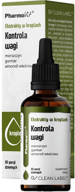 Pharmovit Ektrakt Kontrola Wagi w Kroplach 30 ml (5904703900504) - obraz 1