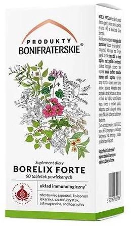 Харчова добавка Produkty Bonifraterskie Борелікс Форте 60 таблеток (5901969620986) - зображення 1