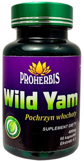Proherbis Pochrzyn Wild Yam 60 kapsułek (5902687151523) - obraz 1