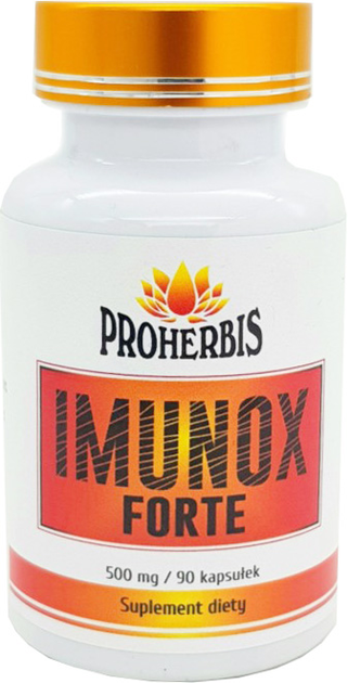 Proherbis Imunox Forte 500mg 90 kapsułek Odpornośc (5902687151806) - obraz 1