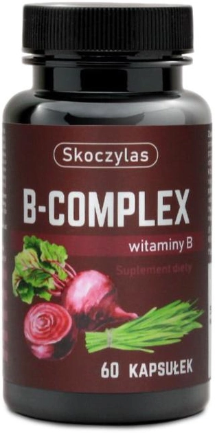 Харчова добавка Skoczylas B Complex 60 капсул Вітаміни групи B (5903631208218) - зображення 1