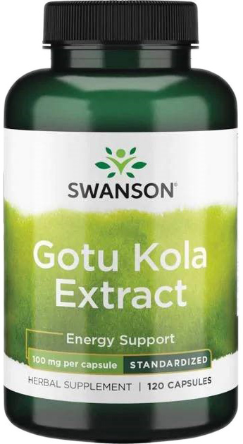 Swanson Gotu Kola Ekstrakt 100mg 120 kapsułek (87614140315) - obraz 1