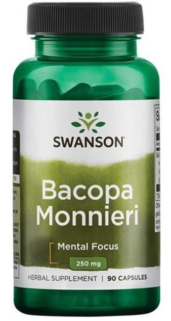 Харчова добавка Swanson Bacopa Monniera Bacognize 250 мг 90 капсул (87614141459) - зображення 1