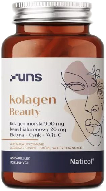Харчова добавка UNS Collagen Beauty 60 рослинних капсул (5904238960462) - зображення 1