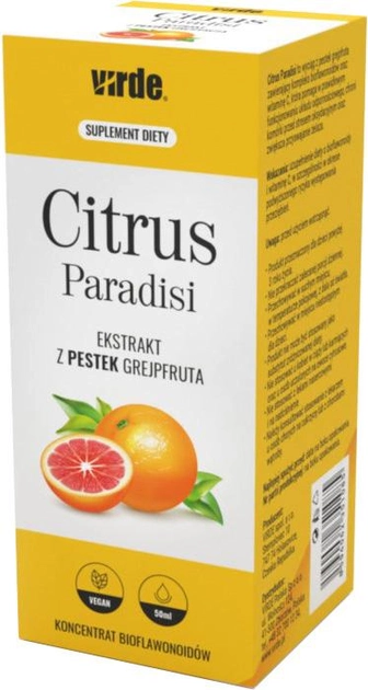 Харчова добавка Virde Citrus Paradis 50 мл зміцнює імунітет (8594062351085) - зображення 1