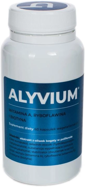 Харчова добавка Visanto Alyvium 60 капсул полегшує симптоми псоріазу (5907709751064) - зображення 1