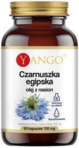 Yango Czarnuszka Egipska Olej z Nasion 702mg 60 kapsułek (5903796650136) - obraz 1