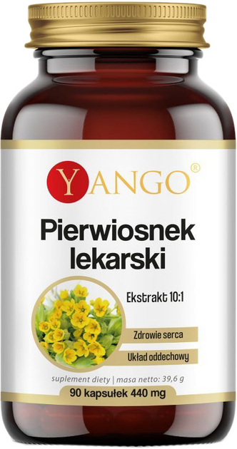 Харчова добавка Yango Medicinal Primrose 90 капсул Дихальна система (5904194060312) - зображення 1