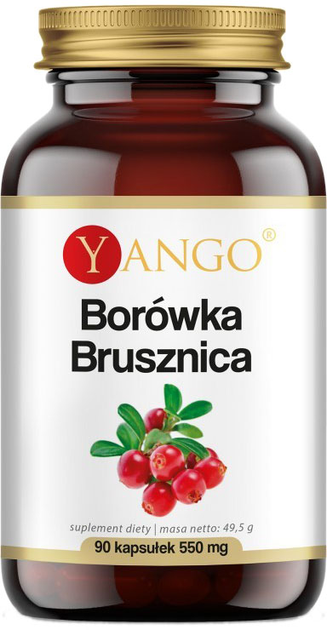 Yango Borówka Brusznica 90 kapsułek Układ Moczowy (5904194060428) - obraz 1