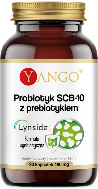 Харчова добавка Yango Probiotic SCB-10 з пребіотиком 90 капсул (5904194061906) - зображення 1