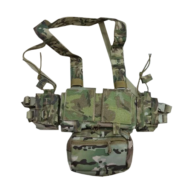 Розвантажувальний жилет ChipTac MK3 Micro Fight Chest Rig Multicam - зображення 1