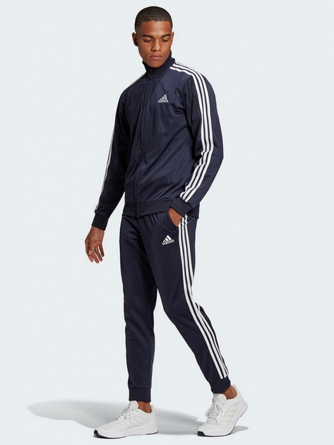 Спортивний костюм Adidas 3-Stripe Tracksuit GK 9658 L Чорний з білим (4062065144613) - зображення 1